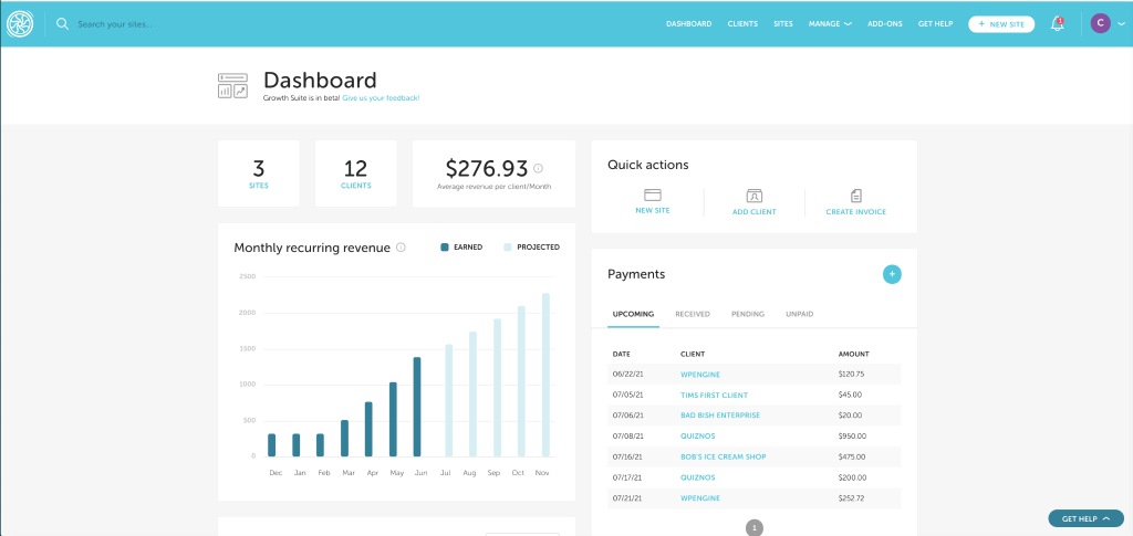 flywheel growth suite dashboard 1