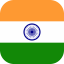 Flag of India Flat Round Corner 64x64 1